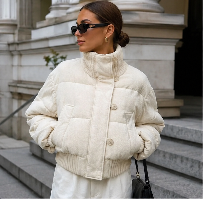 Cropped Winterjas Dames
