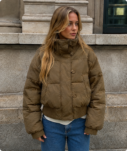 Cropped Winterjas Dames